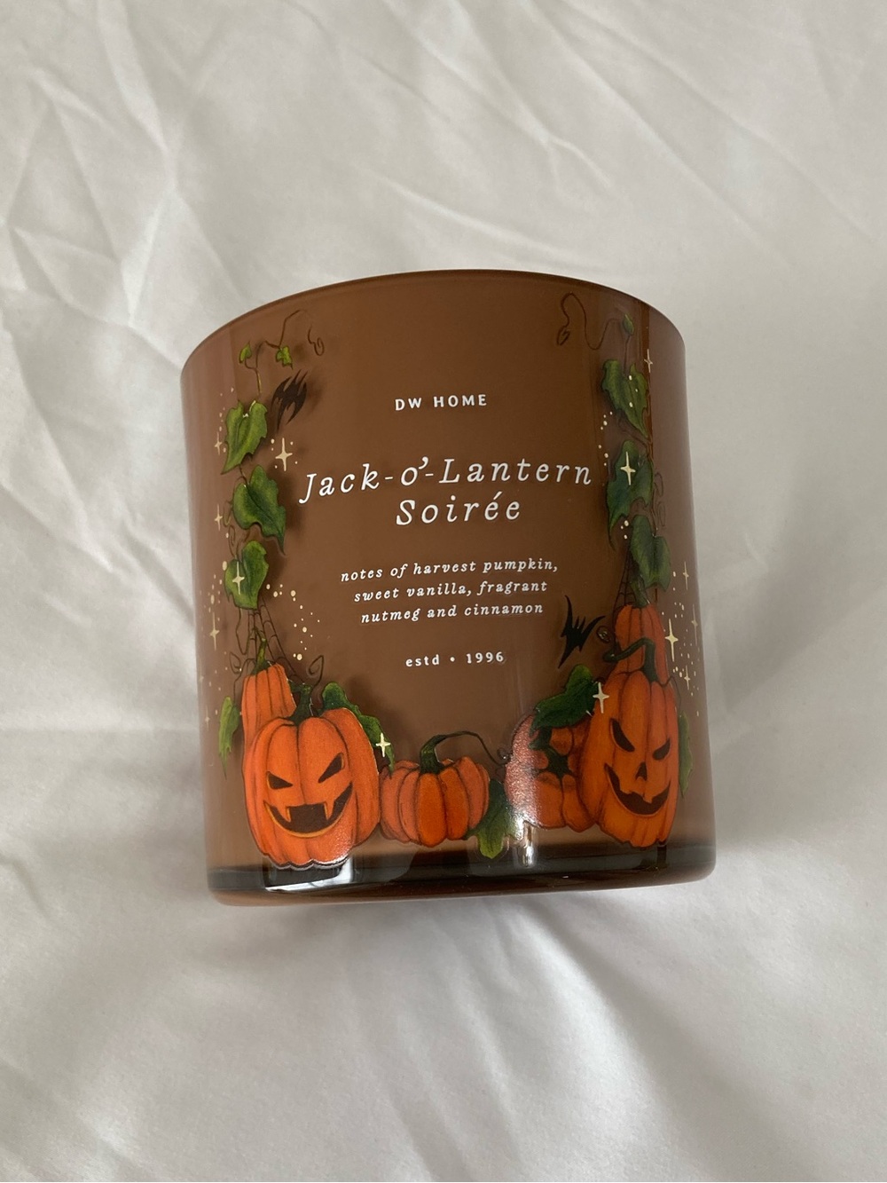 Halloween Jack o lantern soirée candle